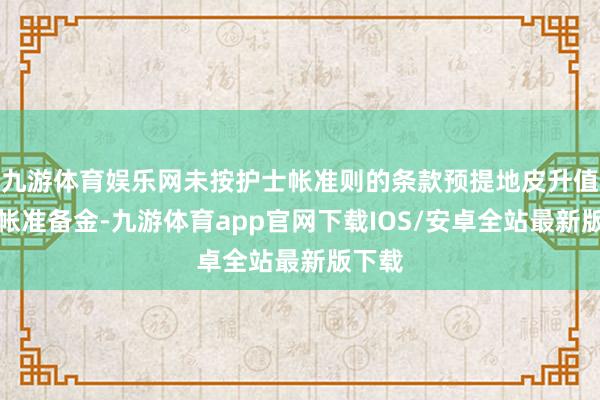 九游体育娱乐网未按护士帐准则的条款预提地皮升值税算帐准备金-九游体育app官网下载IOS/安卓全站最新版下载